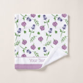 Rosebud rose rose rose rose rose rose pâle blanc à (Gant de toilette)