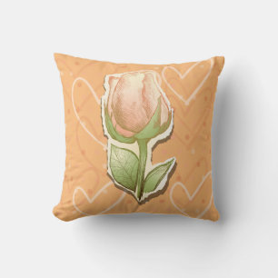 Rosebud vintage, coussin