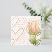 Rosebud vintage, invitation (Debout devant)