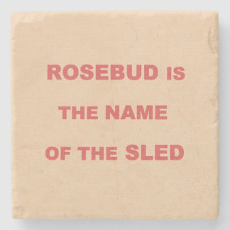 ROSEBUDE HET SLED MARBLE STONE ONDERZETTER