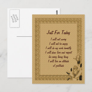 Rosebuds alleen voor vandaag Inspirerend Briefkaart