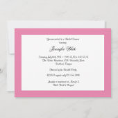 Rosebuds Bridal Shower Invitation Kaart (Achterkant)