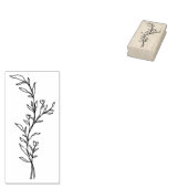 Rosebuds en kunststempel 	rubberstempel (Gestempeld)