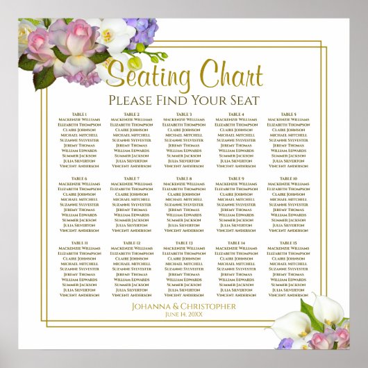 Rosebuds roses 15 Tableau Mariage (Devant)