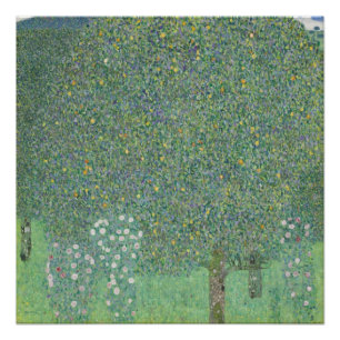 Rosebushes onder de bomen - Gustav Klimt Perfect Poster