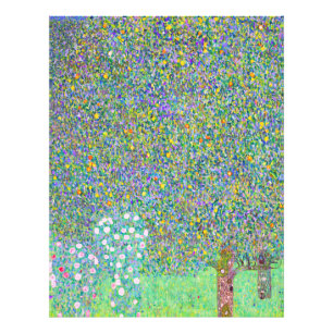Rosebushes van Gustav Klimt onder het schilderij Foto Afdruk