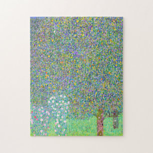 Rosebushes van Gustav Klimt onder het schilderij Legpuzzel