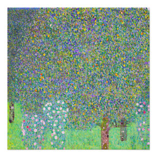 Rosebushes van Gustav Klimt onder het schilderij Perfect Poster