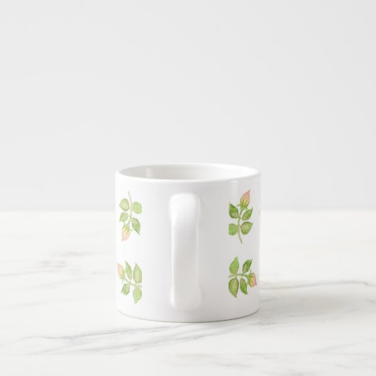 Rosebustes roses vintages Espresso Mug (Dos)