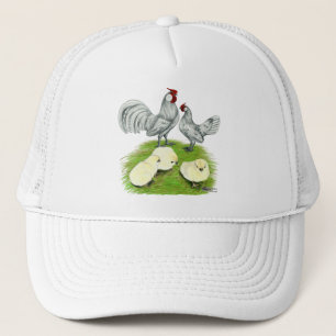 Rosecomb Bantams en Chicken Trucker Pet