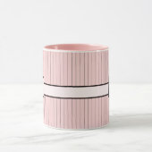Rosée avec Mug à rayures noires (Centre)