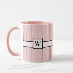 Rosée avec Mug à rayures noires