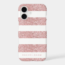 RoseGold gestreepte telefoonhoes