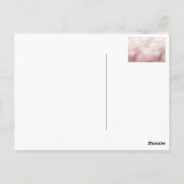 Rosegold glitter confetti briefkaart (Achterkant)
