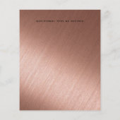 ROSEGOLD Kerstmis  Eet Drink Wees Vrolijk Typograf (Achterkant)