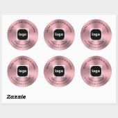 Rosegold | Merci | Stickers LOGO d'entreprise (Feuille)