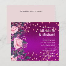 Rosegold Metallic WEDDING Glitter look