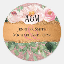 RoseGoud Metallic Glitter Bloemendecor Folie Uitzi