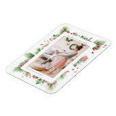 Rosehips & Holly Berries - kerstfoto Magneet (Linkerzijde)