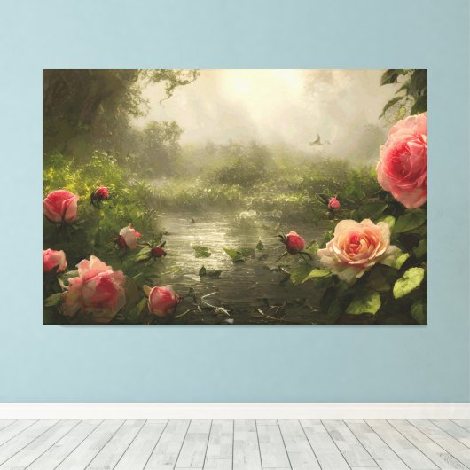 RoseLake - Toile enrobée (Insitu (Plancher de Bois))