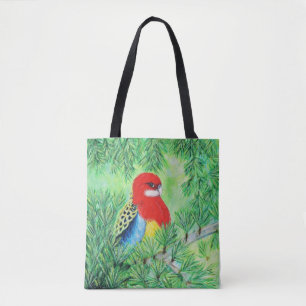 Rosella Bird Painting Draagtas