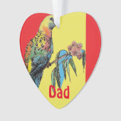 Rosella Parrot Aquarelle Papa Nom du père (devant)