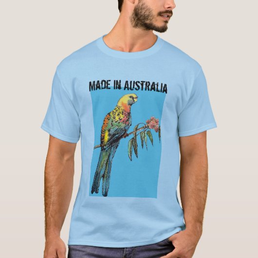 Rosella Parrot Cute Bird in Australia T Shirt (Voorkant)