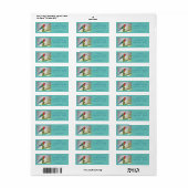 Rosella Parrot Waterverf Return Address Labels (Full Sheet)