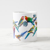 Rosella Parrots colorés Jumbo Mug (Devant)