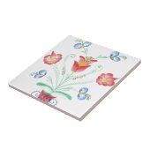 Rosemaling door Neeter Tegeltje (Zijkant)