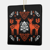 Rosemaling Noorse volkskunst Keramisch Ornament (Links)