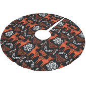 Rosemaling Noorse volkskunst Kerstboom Rok (Gekanteld)