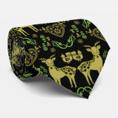 Rosemaling Noorse volkskunst Stropdas (Opgerold)