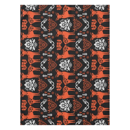 Rosemaling Noorse volkskunst Tafelkleed (Voorkant)