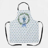 Rosemary Blue & White Ginger Jar Schort (Voorkant)