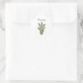 Rosemary Herb Greenery Kitchen Culinaire Groene Ki Ronde Sticker (Tas)