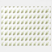 Rosemary herb keuken art greenery rustige chic fleece deken (Voorkant (Horizontaal))