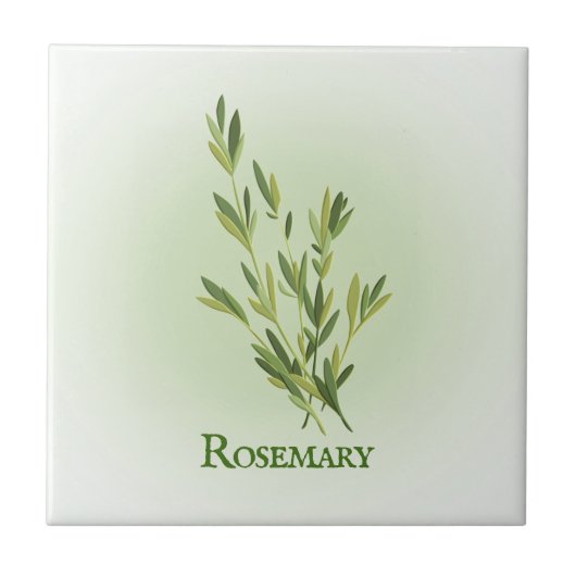 Rosemary Herbal Design Carreaux en céramique (Devant)