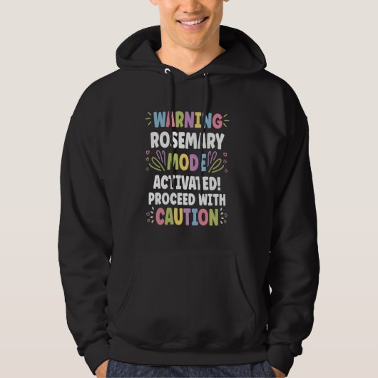 ROSEMARY Personalized Name Funny Cute Custom ROSEM Hoodie (Voorkant)