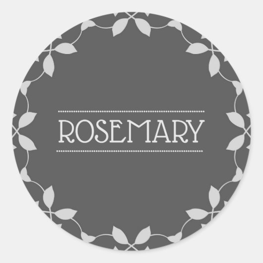 Rosemary Spice Jar Sticker Label (Voorkant)