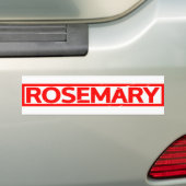 Rosemary Stamp Bumpersticker (Op auto)