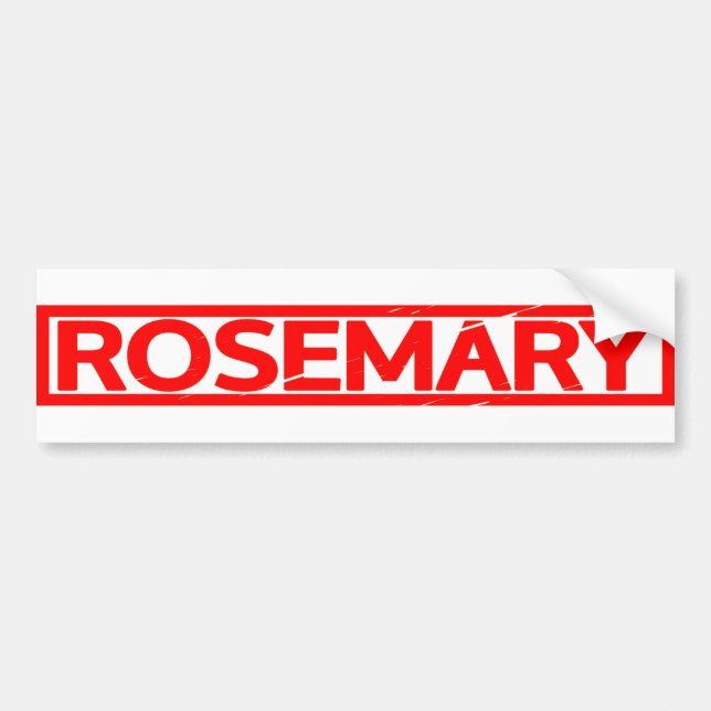 Rosemary Stamp Bumpersticker (Voorkant)