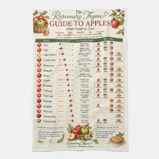 Rosemary Thyme Gids voor Appels Keukenhanddoek