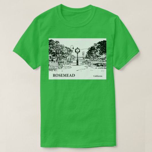 Rosemead California TShirt 2 (Design devant)