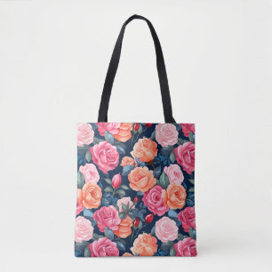 Rosen Bloeiende Bloemen Patroon-80037 Draagtas