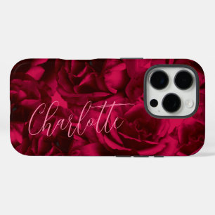 Rosen Donkere Stemmige Aangepaste Naam iPhone 16 Pro Hoesje