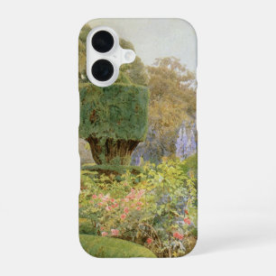 Rosen en Anjers door Elgood, Vintage Engelse Tuin iPhone 16 Hoesje