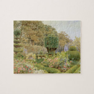 Rosen en Anjers door Elgood, Vintage Engelse Tuin Legpuzzel