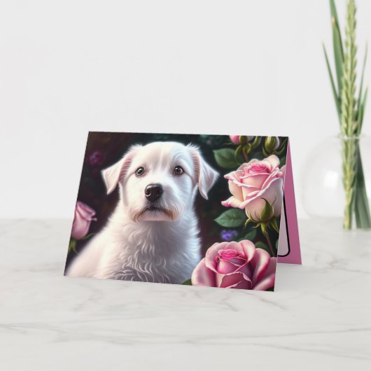 Rosen En Kleine Hond Collectie Kaart (Voorkant)