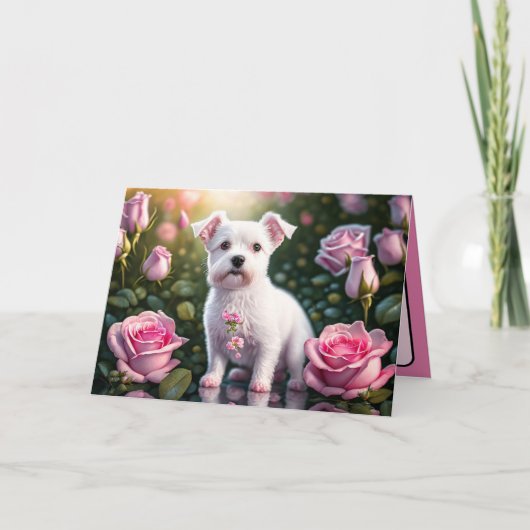 Rosen En Kleine Hond Collectie Kaart (Voorkant)